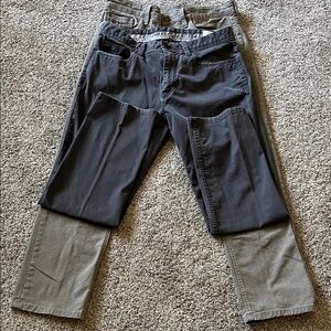 English Laundry Men's Black and Gray Straight Jeans